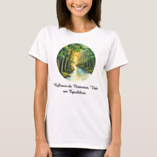 T-shirt Camiseta Feminina Básica Reflexos da Terra-2