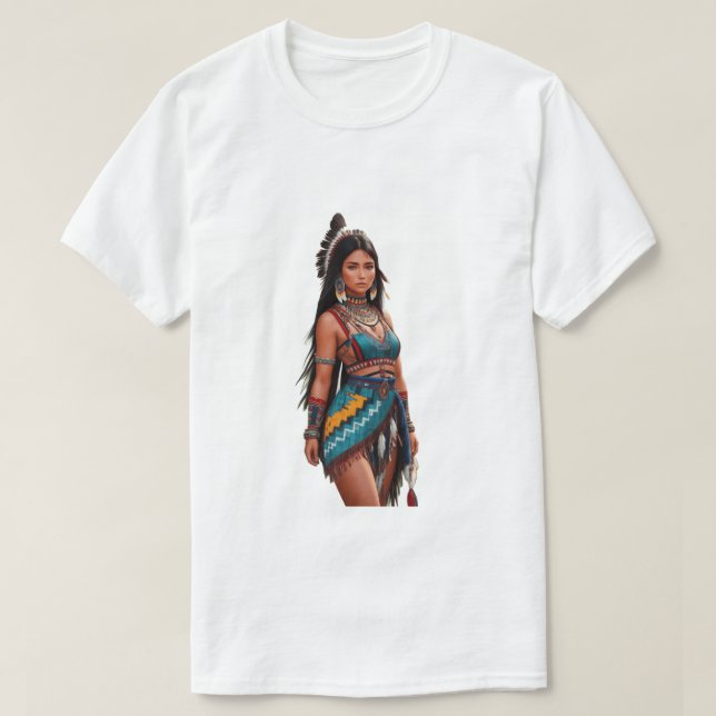 T-shirt Camiseta índia da natureza (Design devant)