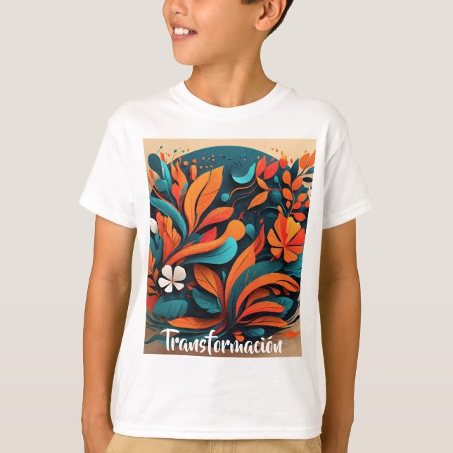 T-shirt Camiseta Infantil Arte Simbólico Transformación (Devant)