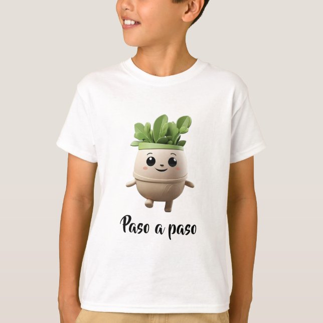 T-shirt Camiseta Infantil Pipo Paso a Paso – Diseño Inspir (Devant)