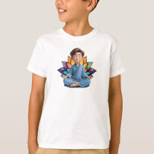 Camiseta Masc Infantil Básica Meditação-2