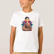 Camiseta Masc Infantil Básica Meditação-3