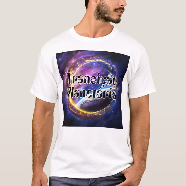 T-shirt Camiseta Masculina Básica Transição Planetária-2 (Devant)