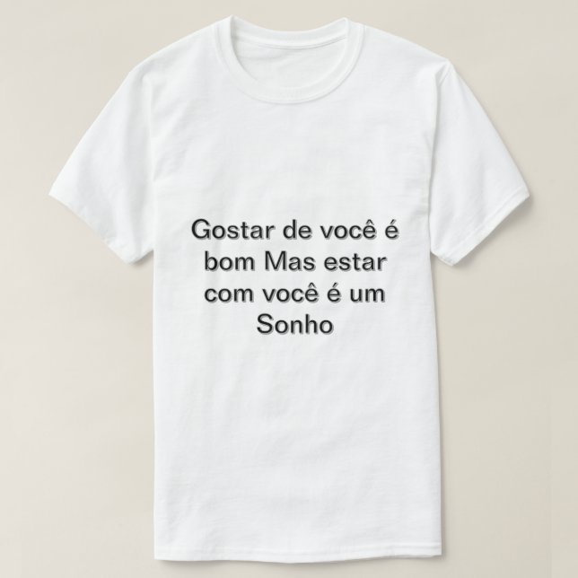 T-shirt Camiseta Masculino gola canoa simples  (Design devant)