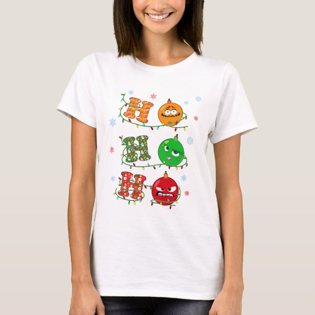T-shirt Camiseta Navideña de Intensamente (Devant)