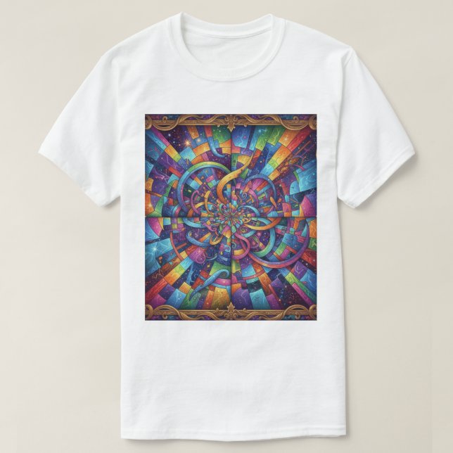 T-shirt Camiseta  O Espelho da ilusão (Design devant)