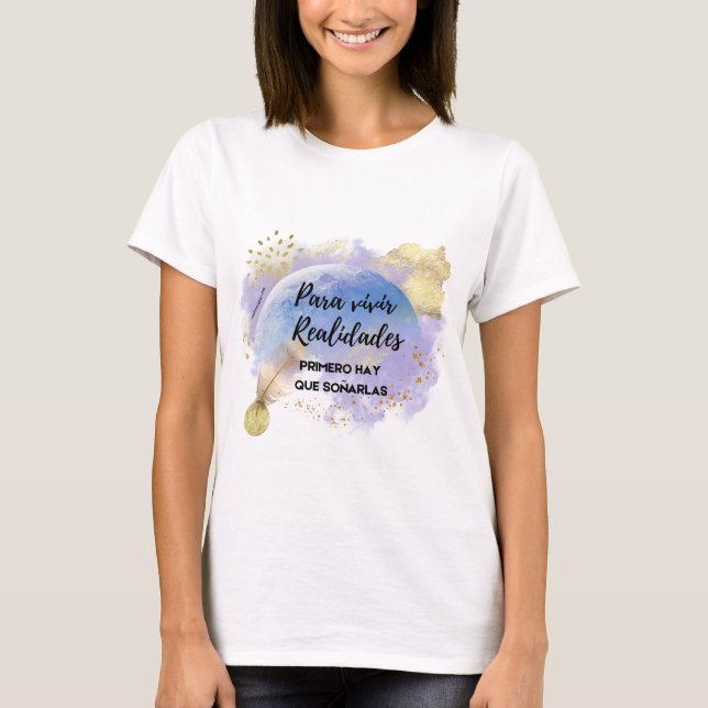 T-shirt Camiseta para mujeres creativas (Devant)