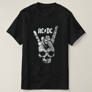 T-shirt Camiseta preta AC DC