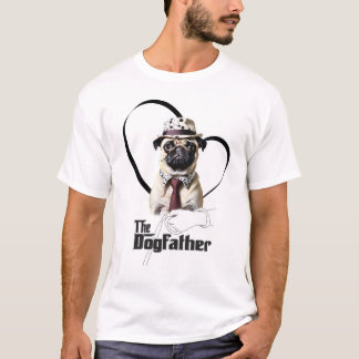 T-shirt Camiseta Pug - The Dogfather