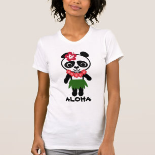 T-shirt Camisole de dames de panda de danse polynésienne