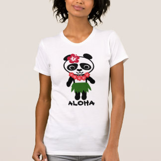 T-shirt Camisole de dames de panda de danse polynésienne