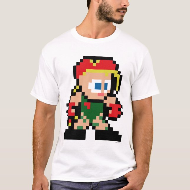 T-shirt Cammy à 8 bits (Devant)