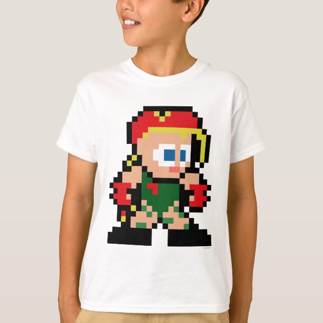 T-shirt Cammy à 8 bits (Devant)