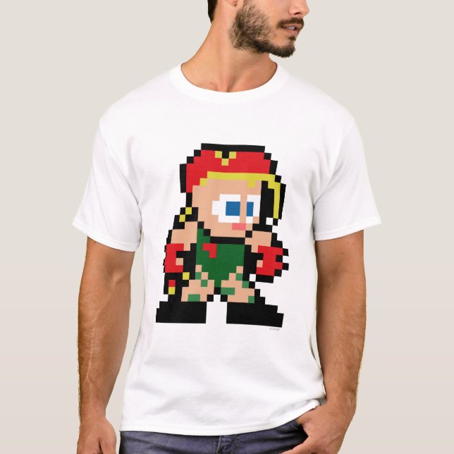 T-shirt Cammy à 8 bits (Devant)