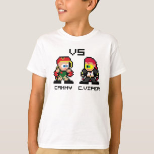 T-shirt Cammy VS C.Viper 8 bits