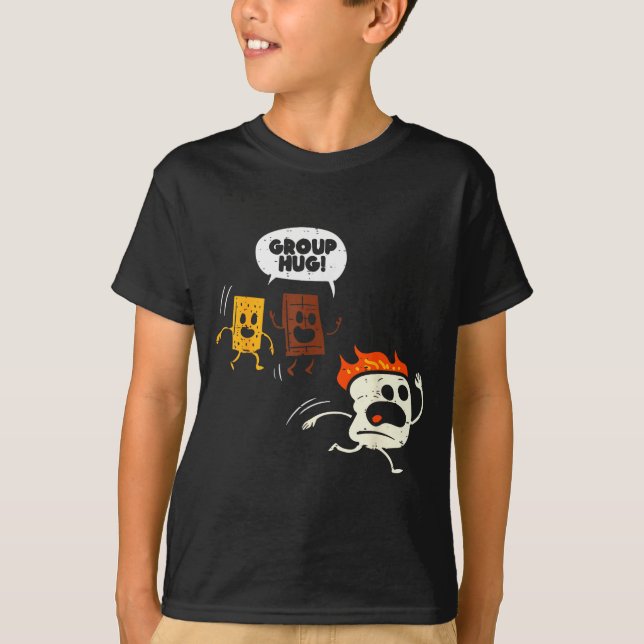 T-shirt Camng Group Hug Smores Funny Marshmallow Men Women (Devant)