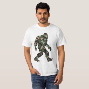 T-shirt Camo Bigfoot Sasquatch