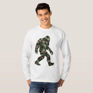 T-shirt Camo Bigfoot Sasquatch