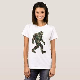 T-shirt Camo Bigfoot Sasquatch