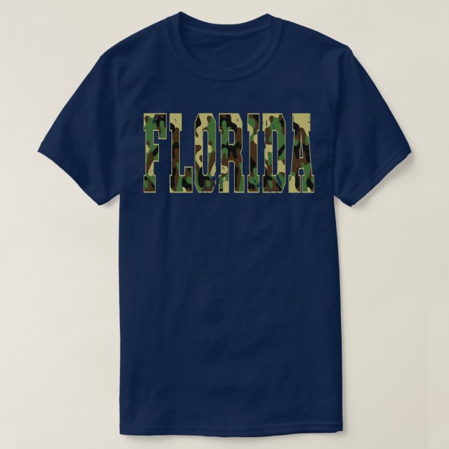 T-shirt Camo militaire de l'État de Floride (Design devant)