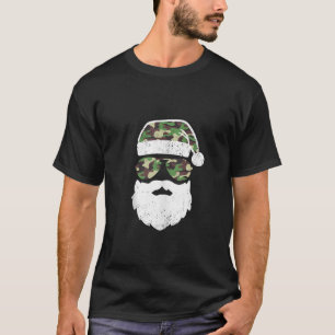 T-shirt Camo Santa Claus Lunettes de soleil Enfants Camouf