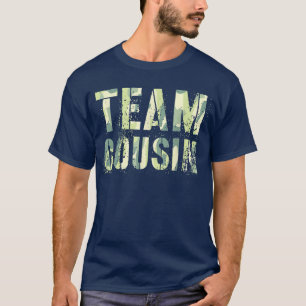 T-shirt Camo TEAM COUSIN Funny Grandma grand-père Rééducat