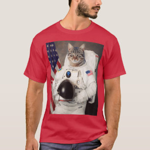 T-shirt Camonaute Chat Astronaute Chat En Costume Spatial 