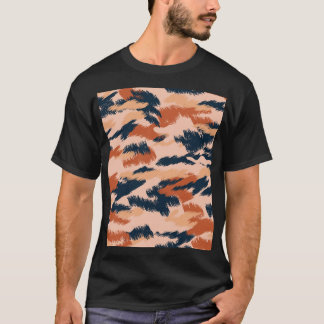 T-shirt Camouflage Abstrait : Papier peint Vintage sans co