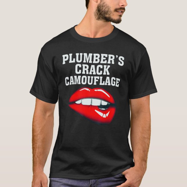 T-shirt Camouflage de craquage du plombier (Devant)