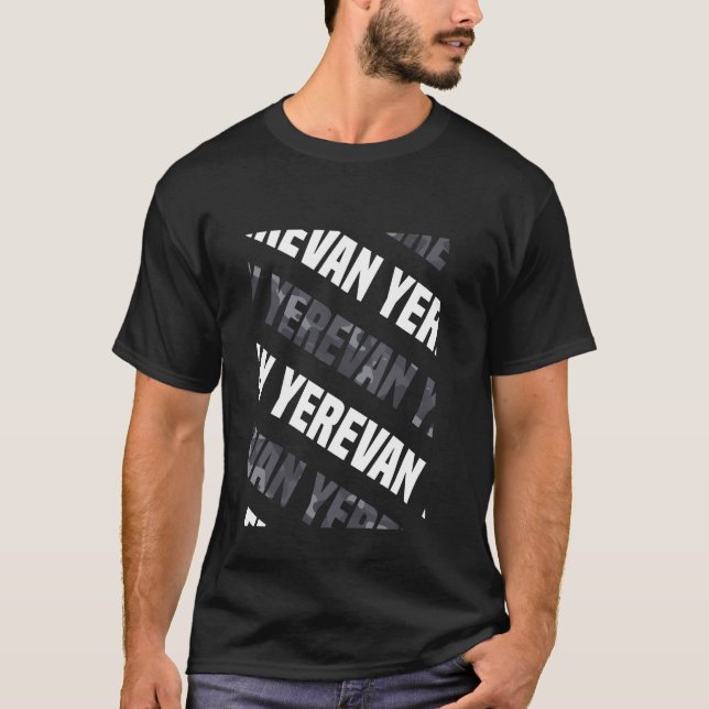 T-shirt Camouflage gris Motif d'Erevan (Devant)
