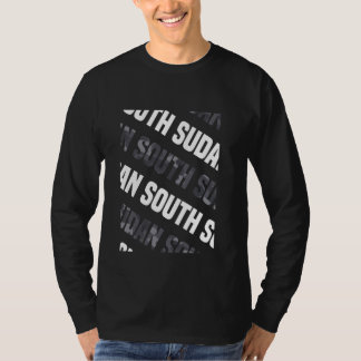 T-shirt Camouflage gris Motif du Sud-Soudan