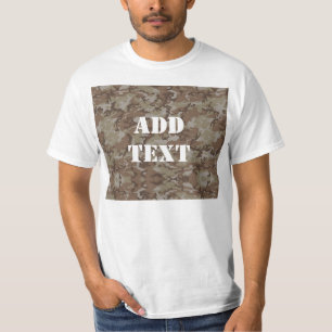 T-shirt Camouflage militaire du désert de Woodland