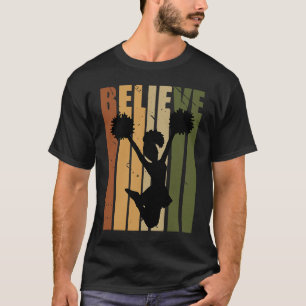 T-shirt Camouflage pour enfants Retro Cheerled Motivation