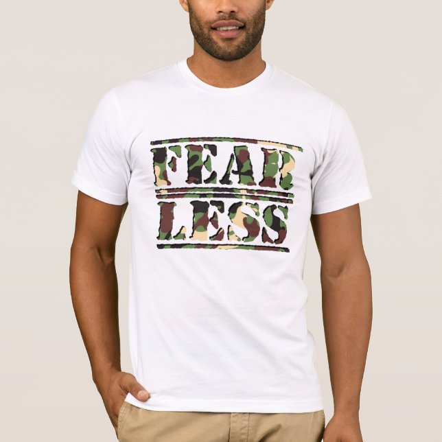 T-shirt Camouflage sans peur (Devant)
