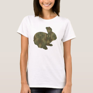 T-shirt Camouflage Silhouette Chemise lapin de Pâques