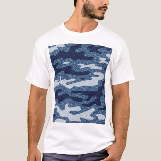 T-shirt Camouflage tacheté Denim Jeans Motif
