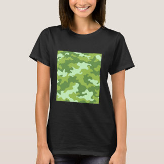 T-shirt Camouflage vert clair Art Joli Camo Motif
