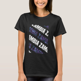 T-shirt Camouflage violet Motif en Zambie