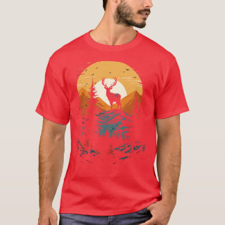 T-shirt Camouflage Votre passion avec une chasse aux cerfs
