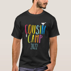 T-shirt Camp Cousin 2022 Correspondance de famille d'été