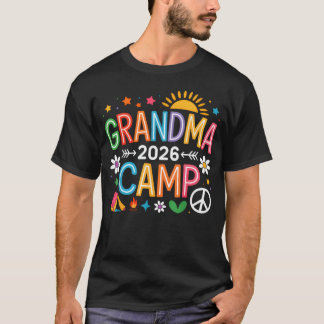 T-shirt Camp de grand-mère 2026 Vacances d'été en famille
