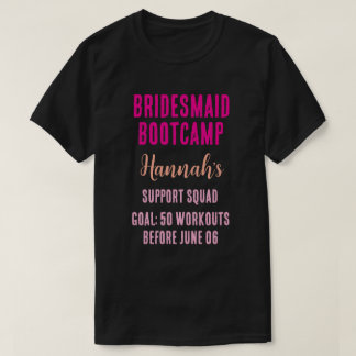 T-shirt Camp d'entraînement personnalisé pour demoiselles 