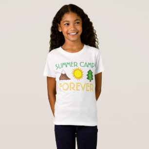 T-Shirt Camp d'été Forever Sun Mountain Tree Camping