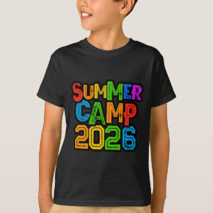 T-shirt Camp d'été pour enfants 2026 ambiance animateur di