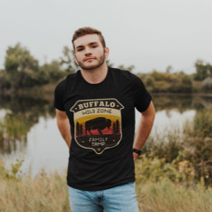 T-shirt Camp familial de la zone sauvage de Buffalo T-sh