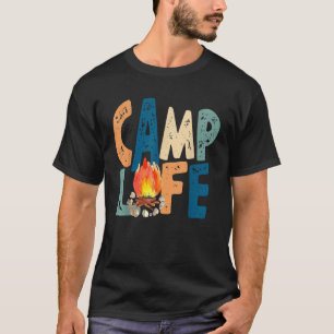 T-shirt Camp Life Vie Camping Voyage Camping Vibes d'été