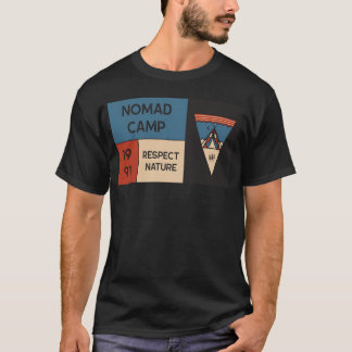T-shirt Camp Nomade Respectez la Nature fille