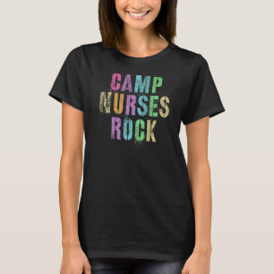 T-shirt Camp Nurses Do Rock Camping Médicale Squad Medic T