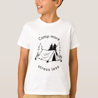 T-shirt Camp plus de stress moins de base Tri-Blend Chemis
