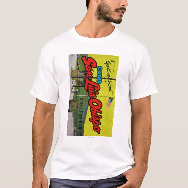 T-shirt Camp San Luis Obispo, la Californie (Devant)